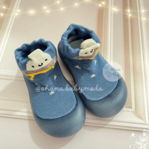 medias zapatitos azul 24 25