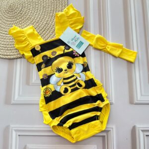 romper abejita t1 3 6m