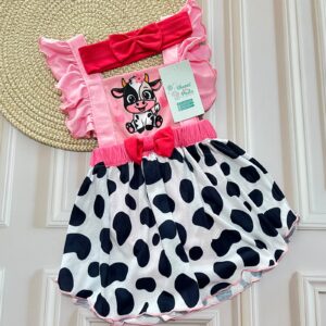 romper vestido vaquita t2 6 12m