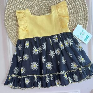 vestido margaritas 6m