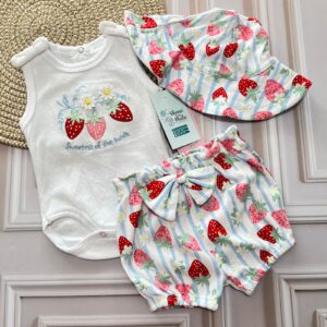 conjunto pink lemon 3 6m