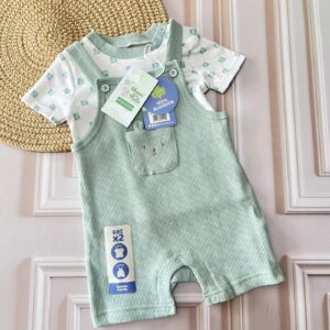sueter+overol celeste 3 6m