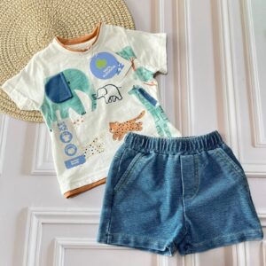 sueter+short niÑo 6 9m